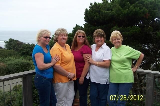 Sue Picchioni, of Ridgefield, Clara Ostreim, of Lenoir City, Tennessee, Donna Lobdell, of Goldendale, Nancy Koon, of Battle Ground, and Carol Burns, of Aloha, Oregon, are five sisters who have been sharing the same birthday card since 1995.