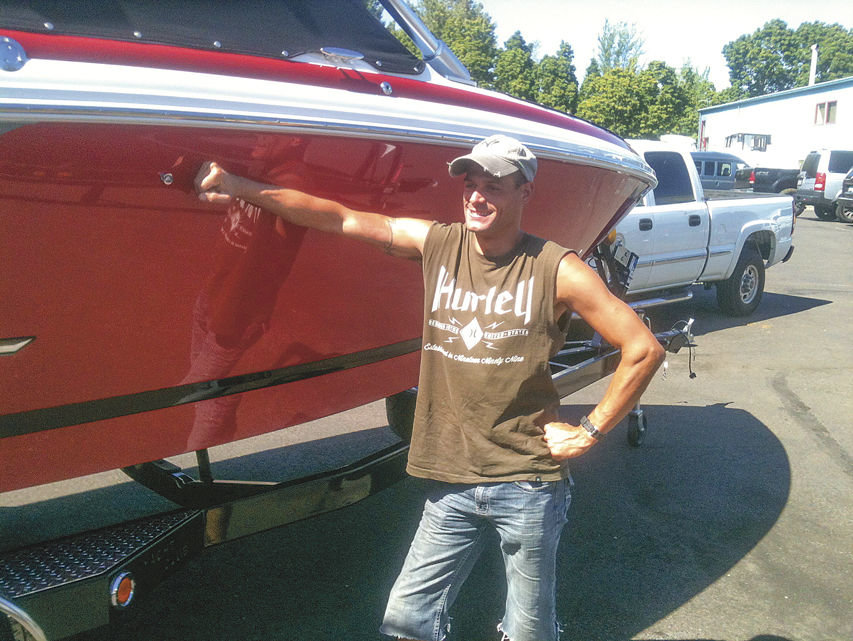 BRANDON MAULDING, 36, is shown here enjoying a sunny day this summer. Maulding died the night of Aug. 1 after he was allegedly beaten to death with a baseball bat by 33-year-old Stephen M. Reichow, also a Battle Ground resident.