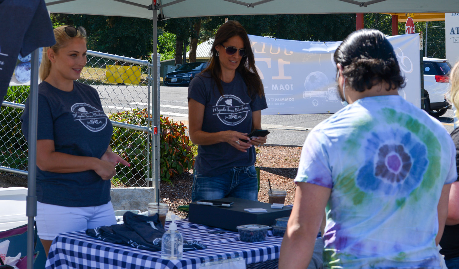 Vendors local to Hockinson and Clark County set up shop during the second annual Hockinson Blueberry Festival on July 17