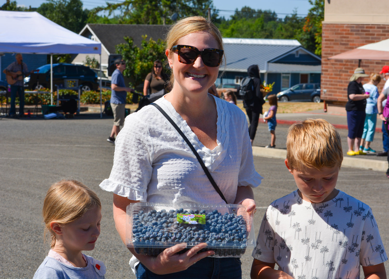 Vendors local to Hockinson and Clark County set up shop during the second annual Hockinson Blueberry Festival on July 17