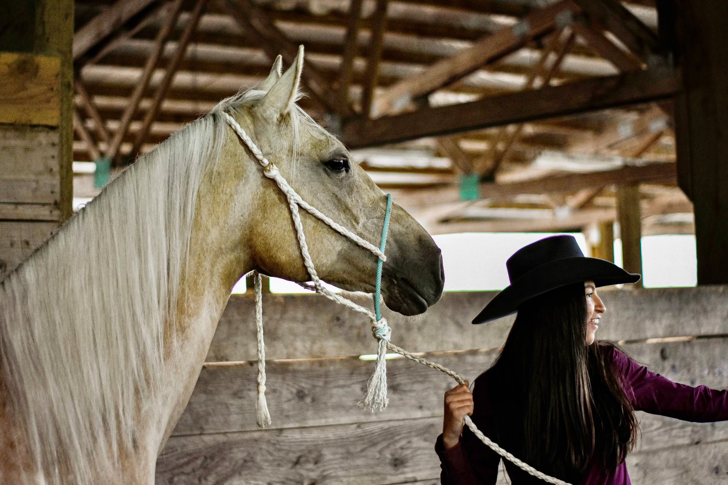 Hailey Saeman, 16, is pictured with her horse Lemon.
