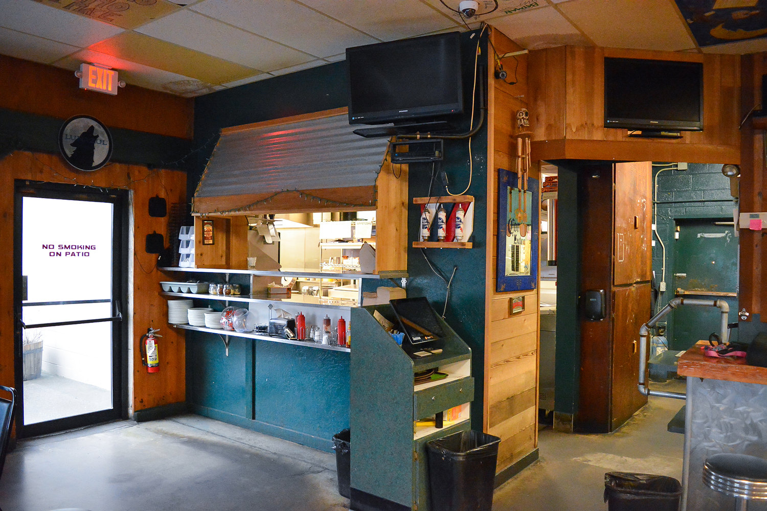 The Prairie Bar and Grill’s kitchen area is pictured.