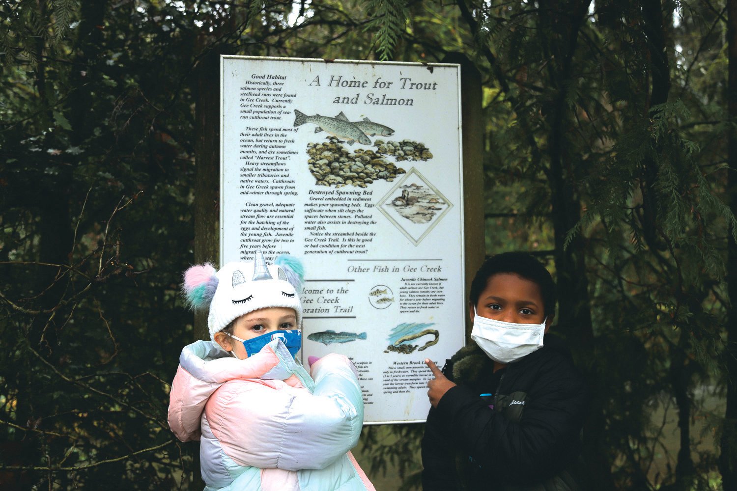 Students from Union Ridge Elementary School in Ridgefield learned about the importance and long history of salmon in the Pacific Northwest.