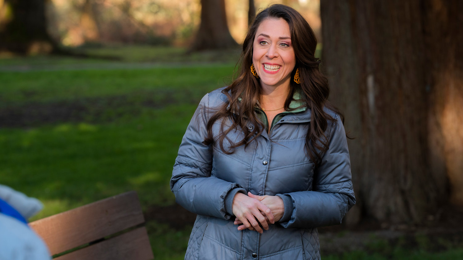 Jaime Herrera Beutler is pictured earlier this year at Riverside Park in Centralia.