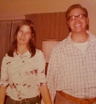 Sandy Morden is pictured with her father Andrew Morden.