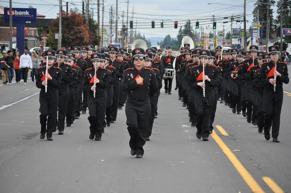 Battle Ground High School marches in a previous Parade of Bands