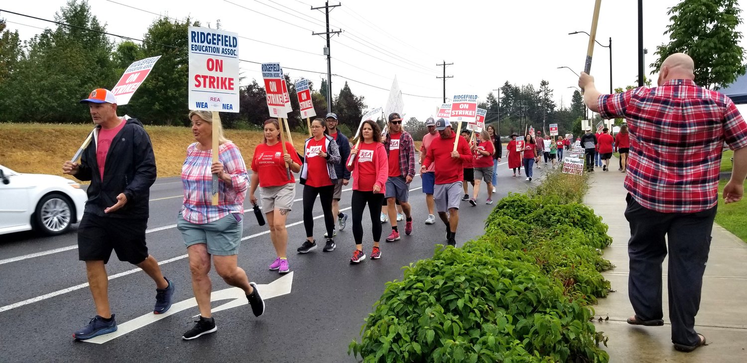 The Ridgefield Education Association ended a six day strike after the teacher's union and the district reached a tentative agreement. Classes resumed on Monday.