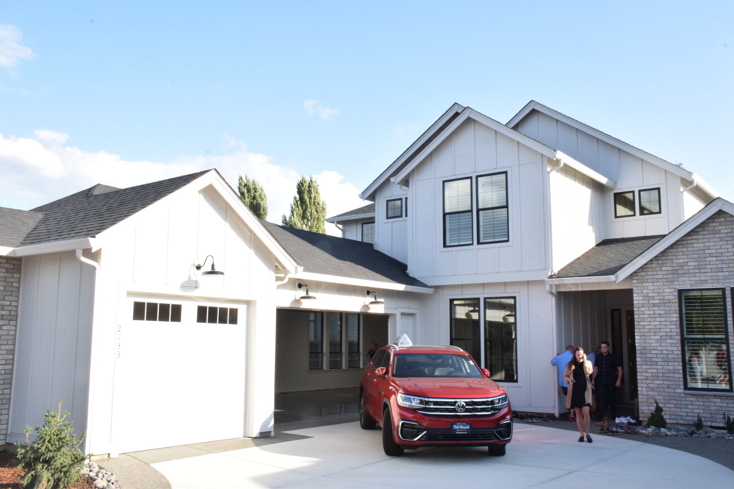 “The Haven,” one of six homes featured at this year’s Parade of Homes, is toured by attendees of the event.