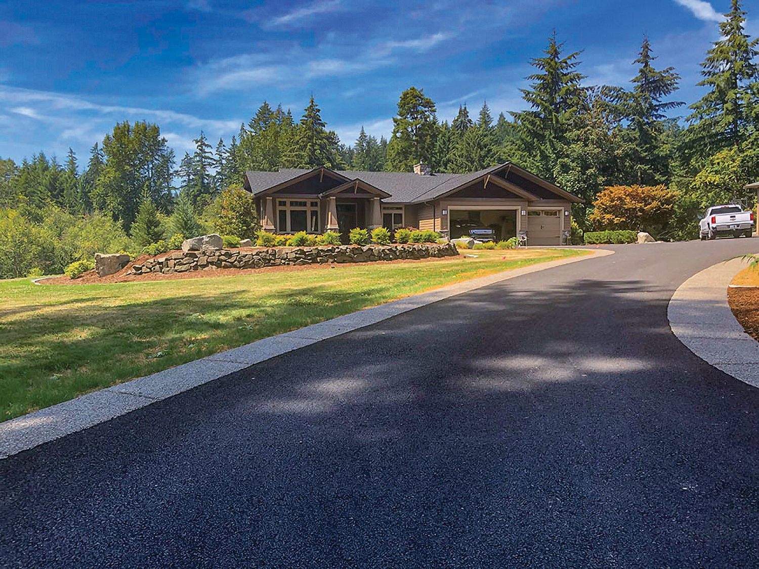 A driveway done by Clark County Paving in Hockinson is pictured.