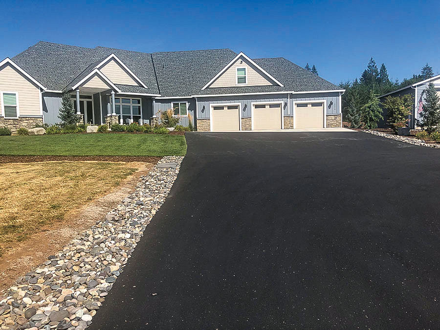 A driveway done by Clark County Paving is seen in La Center.