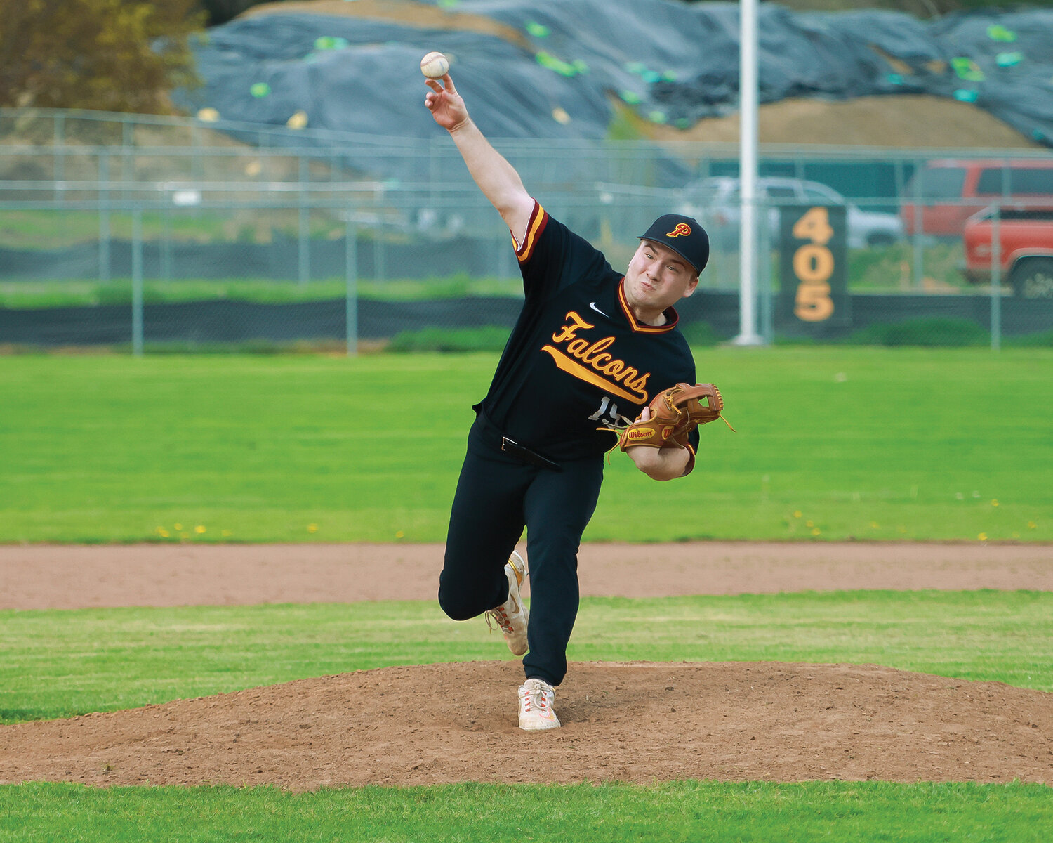 Prairie's Camden Hern was called to the mound for the first time this season during a game against Battle Ground High School on Tuesday, May 2.