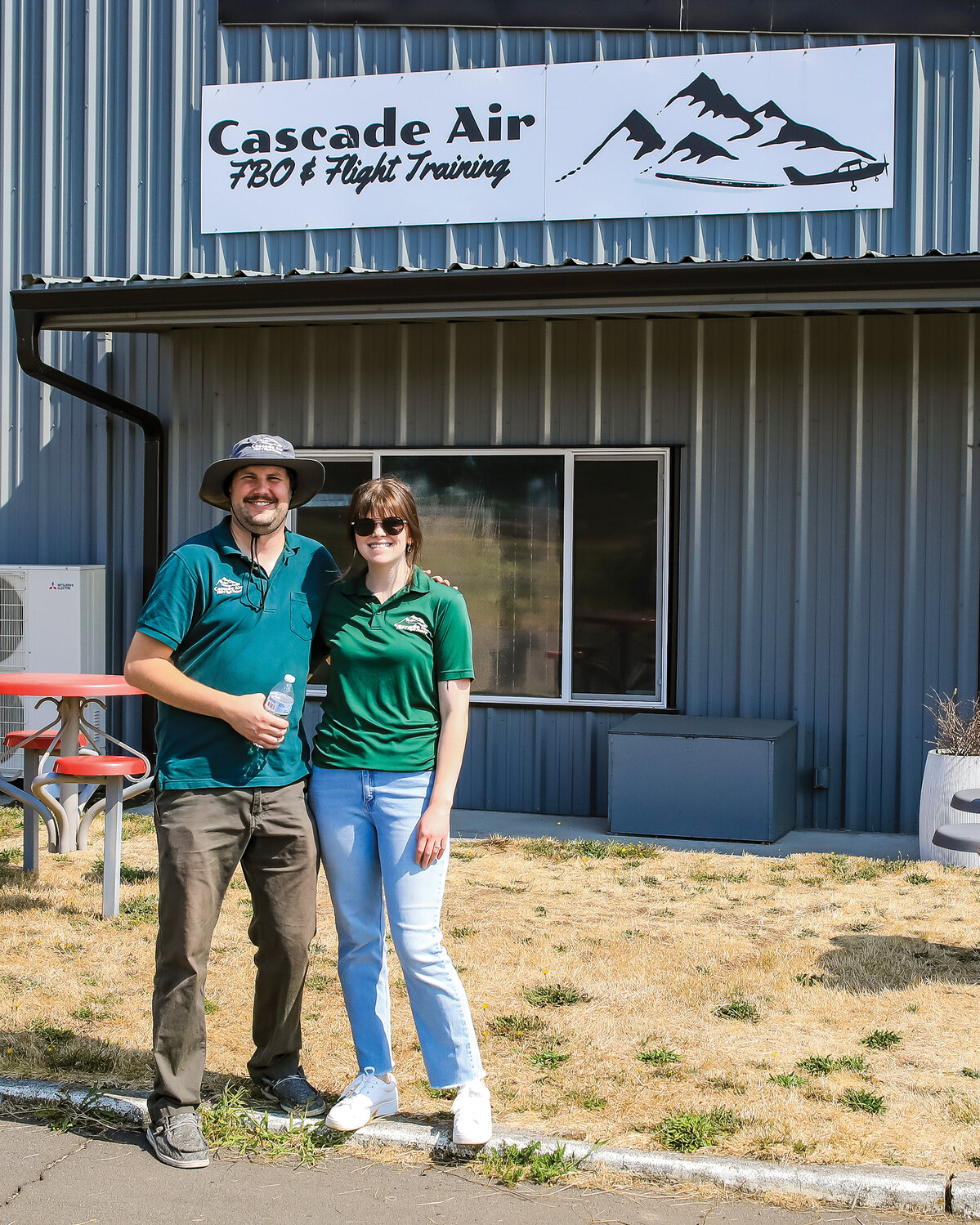 Hudson Frost is the director of operations/chief pilot for Cascade Air, and Jess Statham-Frost is the administrator of Cascade Air.
