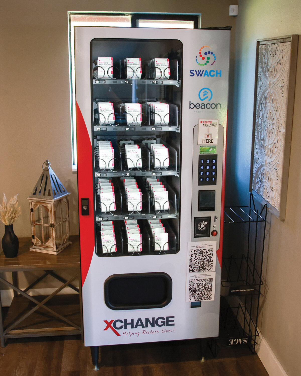 A Narcan vending machine is located in XChange Recovery’s north campus at 21810 NE 37th Ave., Ridgefield.