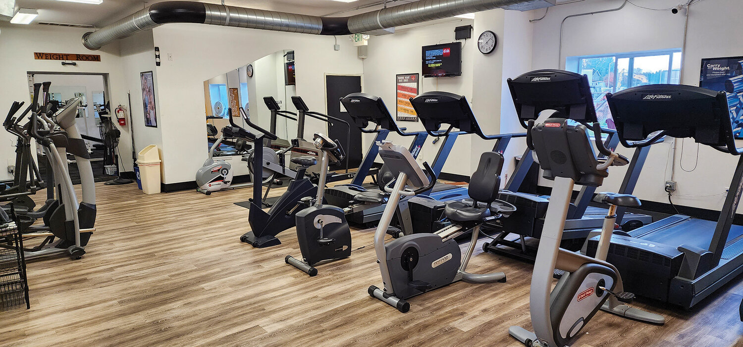 The gym has a number of cardio machines available that seniors may access with a discounted membership.