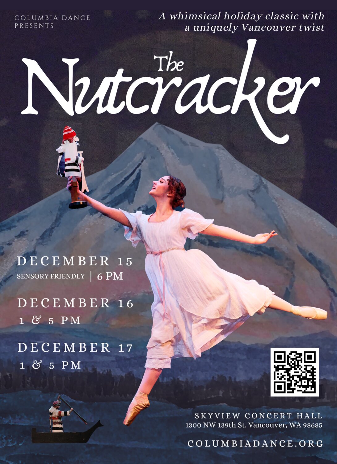 Friday evening’s showing of the Fort Vancouver-inspired “The Nutcracker” by the Columbia Ballet will be a sensory-friendly performance. Go to columbiadance.org for more information or tickets.
