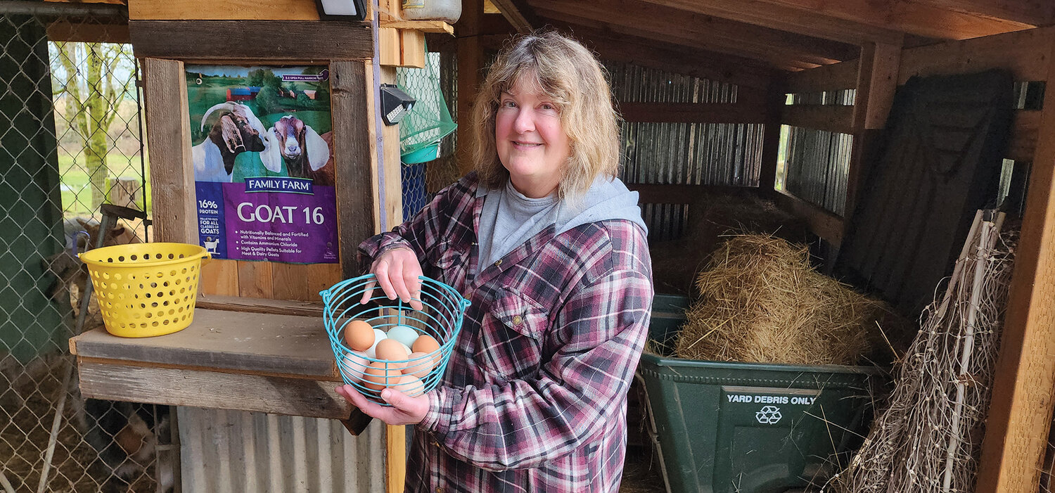 Brenda Calvert of Half Moon Farm in Brush Prairie has 55 years of chicken-keeping experience.