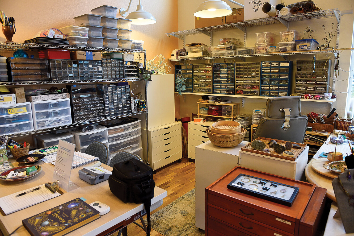 Windsong Design Jewelry art studio, owned by Lois Steiner, is located in Battle Ground.